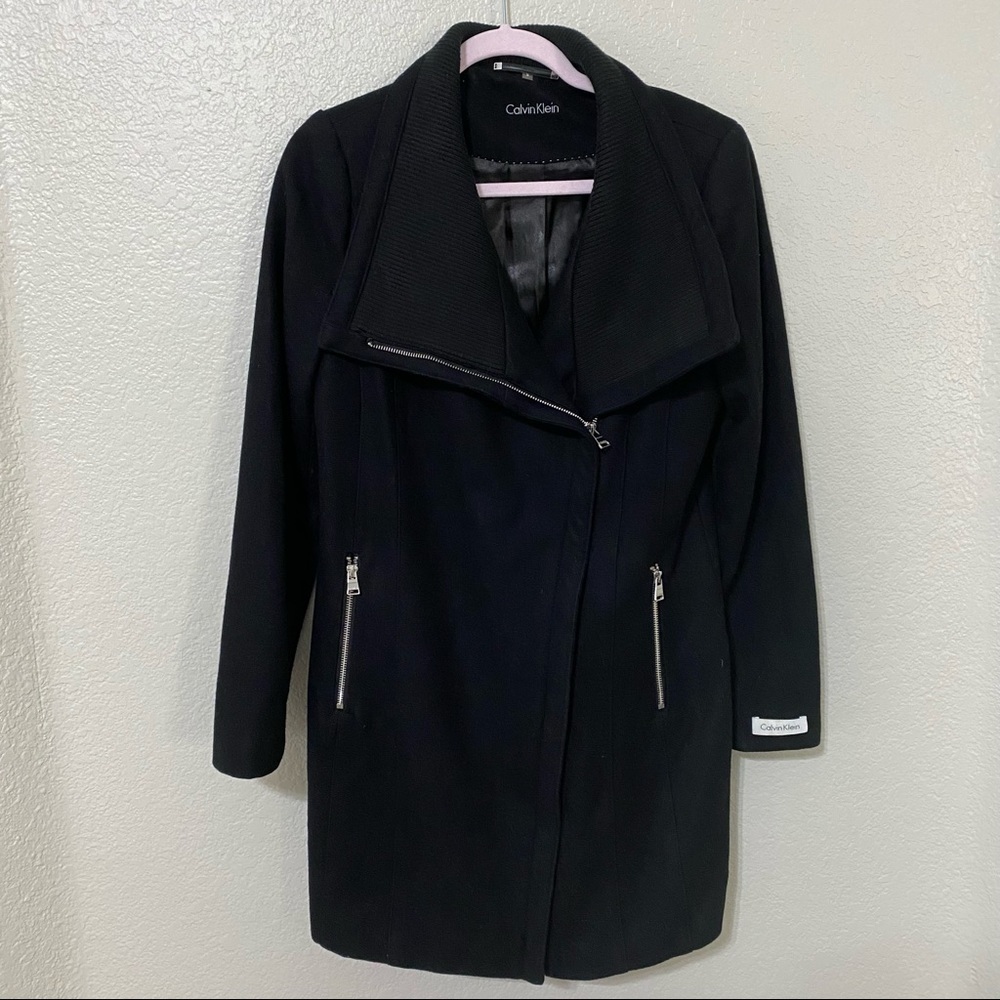 Calvin Klein Wool Coat Black